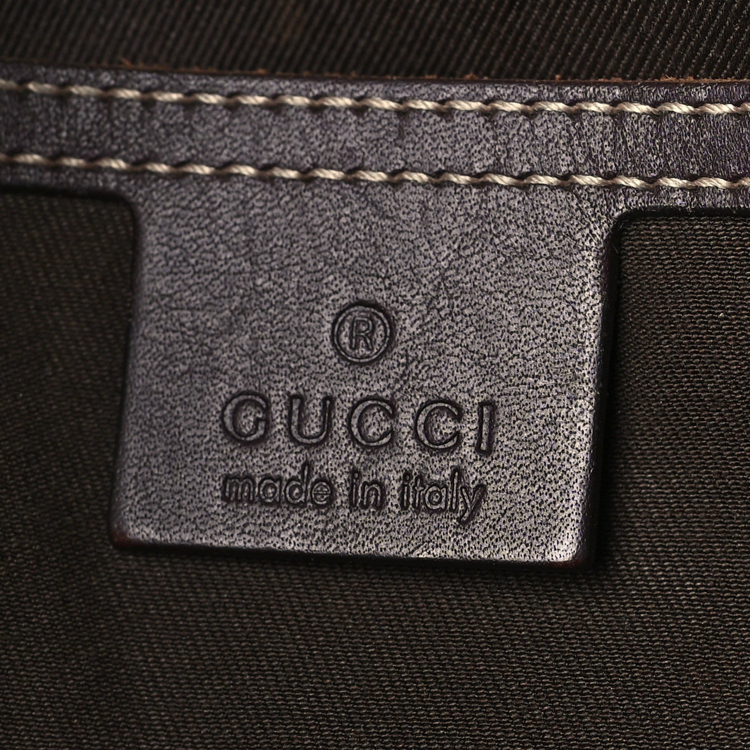 Gucci GG Supreme Monogram Medium Zippered Shopping Tote Dark Brown 6 of 10