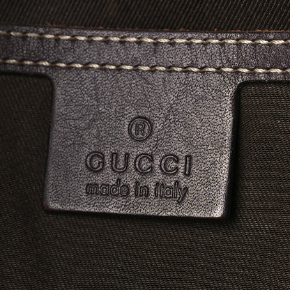 Gucci GG Supreme Monogram Medium Zippered Shopping Tote Dark Brown 6 of 10