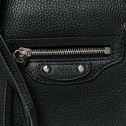 Balenciaga Grained Calfskin Papier Mini A4 Zip Around Tote Black 9 of 11