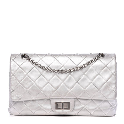 Chanel Metallic Lambskin Quilted 2.55 Reissue 227 Flap Silver 1 of 17