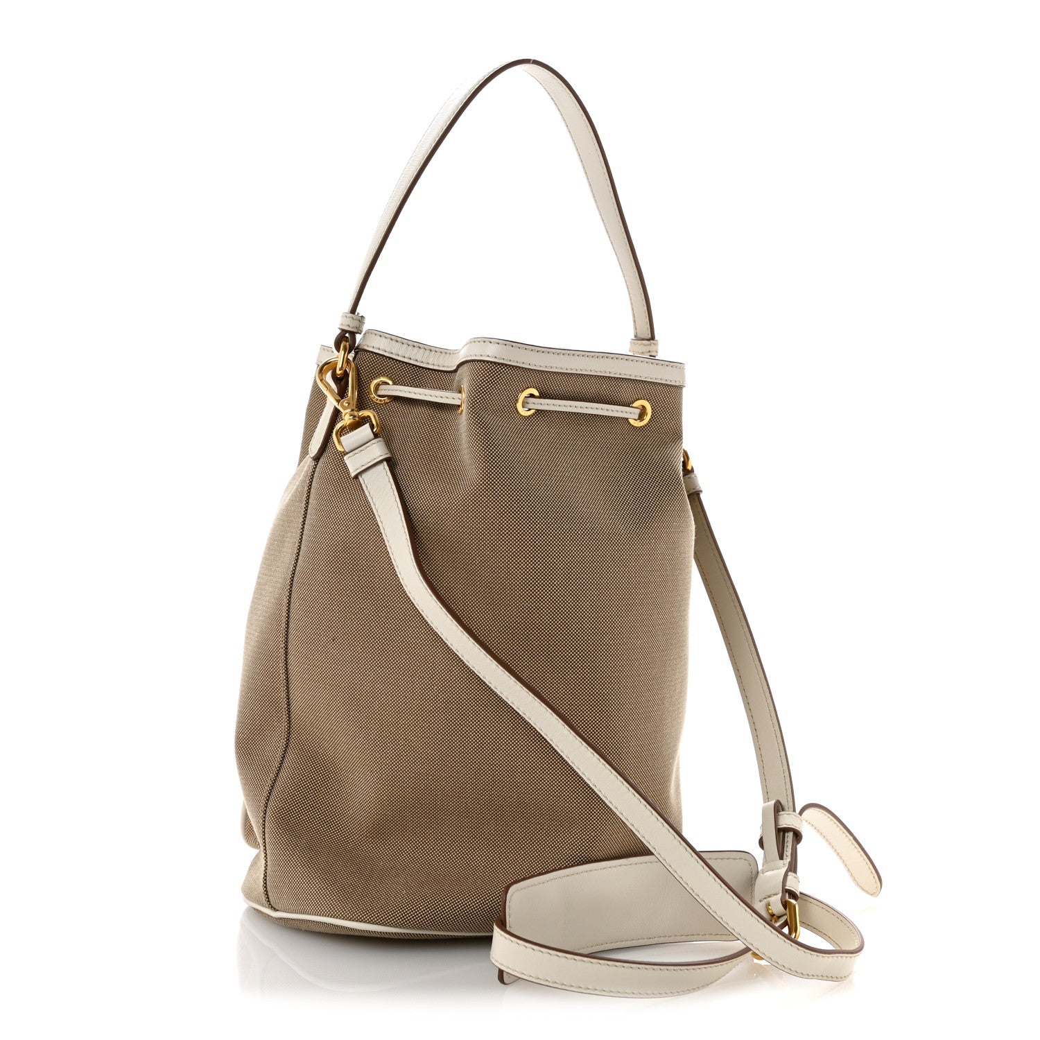 Prada Jacquard Logo Mini Bucket Crossbody Bag Corda Talco 3 of 12