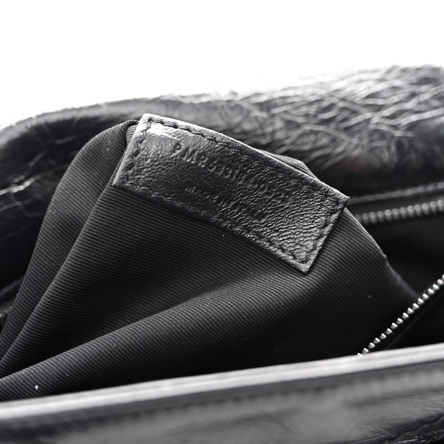 Saint Laurent Crinkled Calfskin Matelasse Monogram Medium Niki Chain Satchel Black 7 of 15