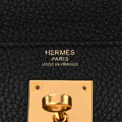Hermes Togo Kelly Retourne 28 Black 6 of 12