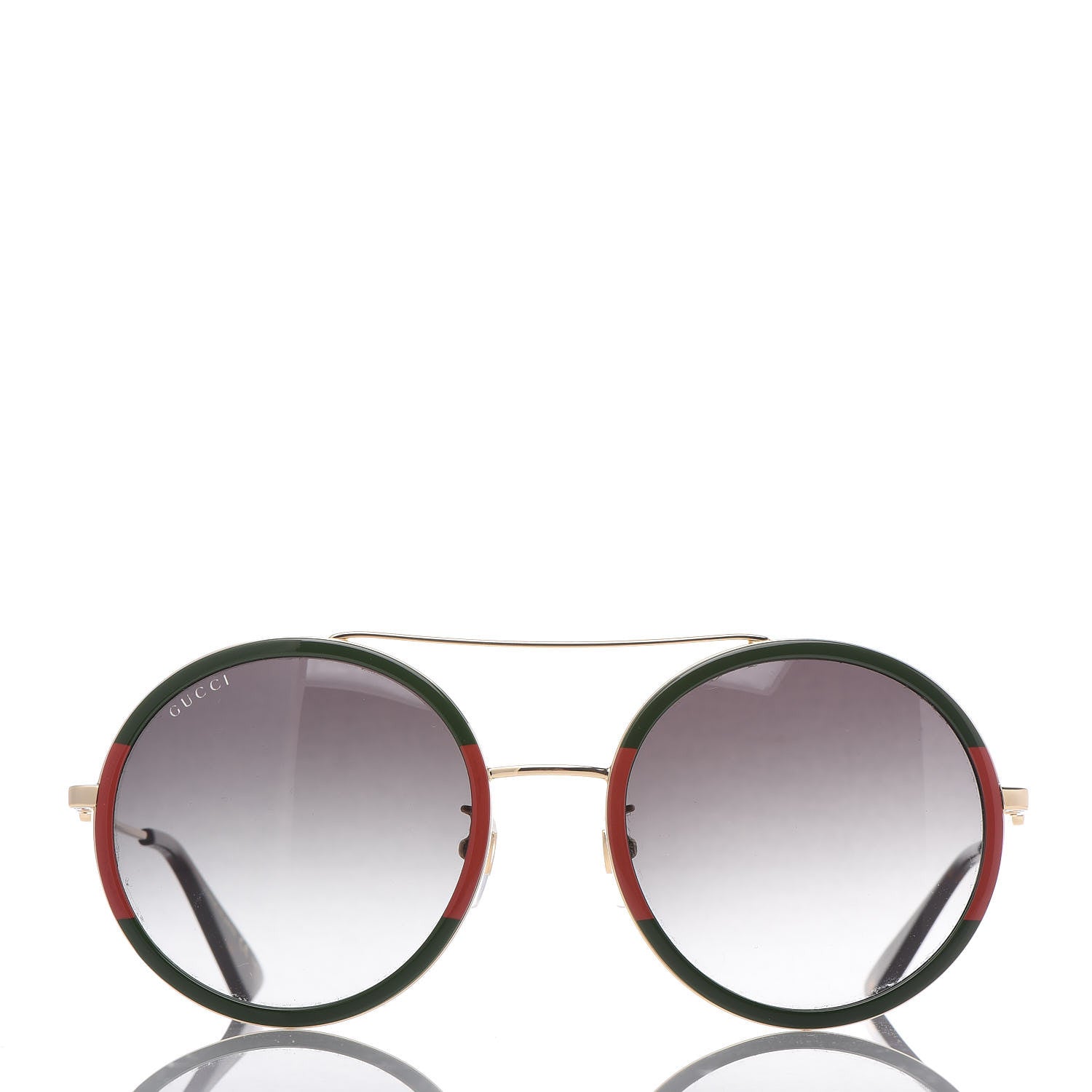 Gucci Round Sunglasses GG 0061S Green 3 of 8