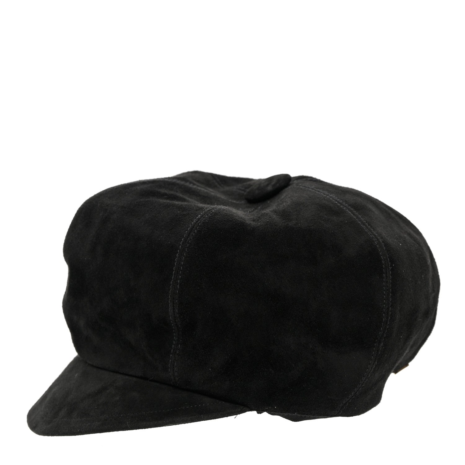 Christian Dior Suede Arty Beret Cap 57 Black 3 of 11