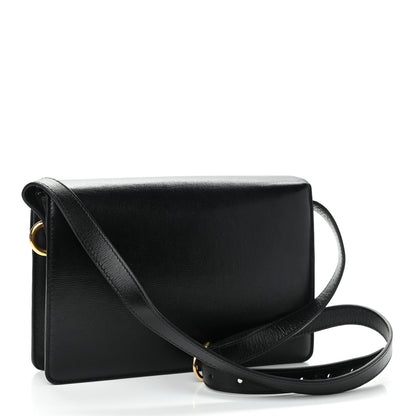 Gucci Textured Calfskin Small Torchon GG Ring Shoulder Bag Black 3 of 14