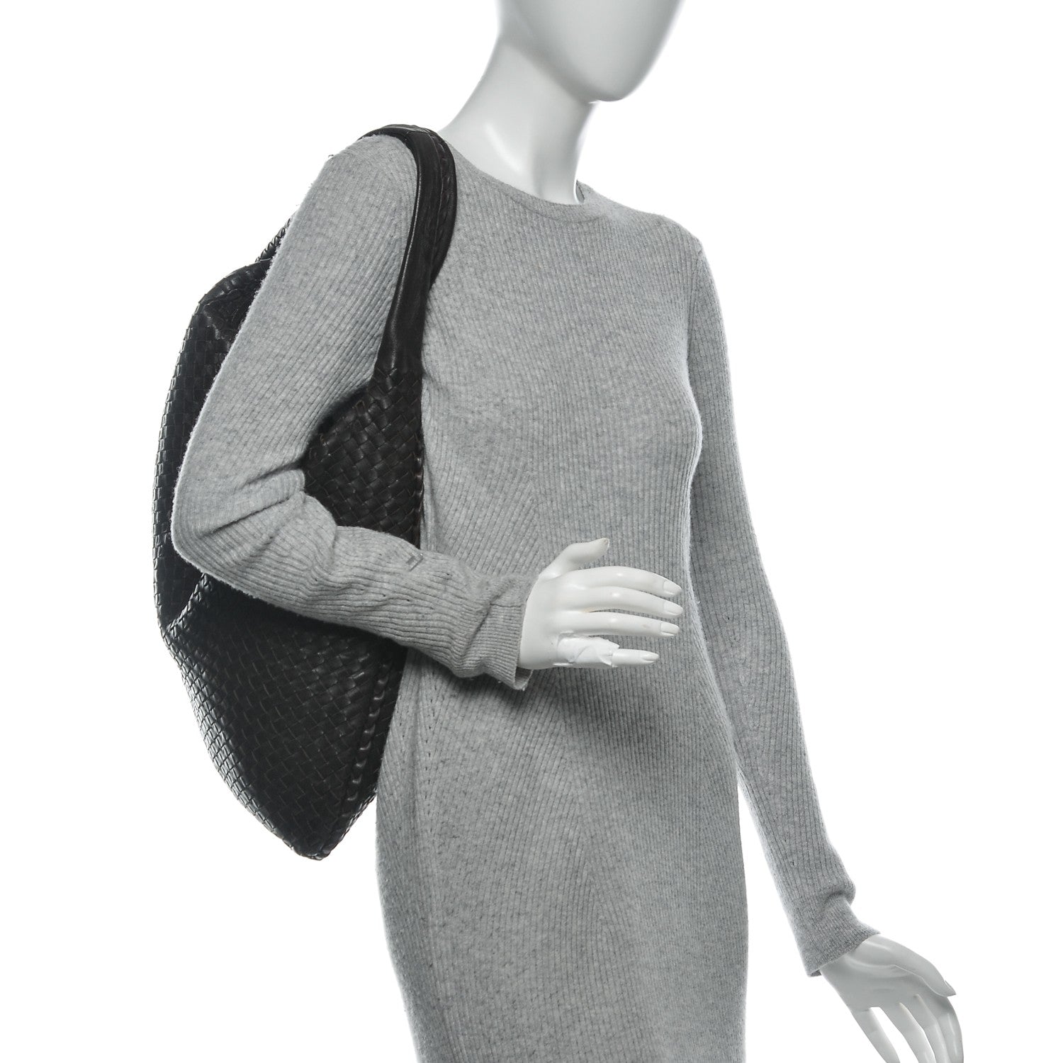 Bottega Veneta Nappa Intrecciato Maxi Veneta Hobo Ebano 2 of 7