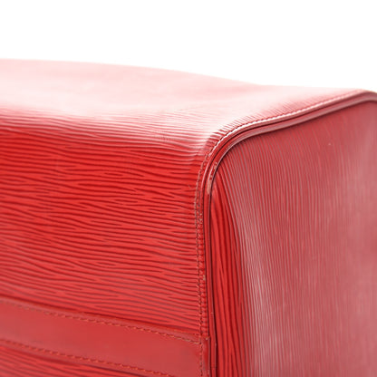 Louis Vuitton Epi Speedy 30 Castillan Red 10 of 13