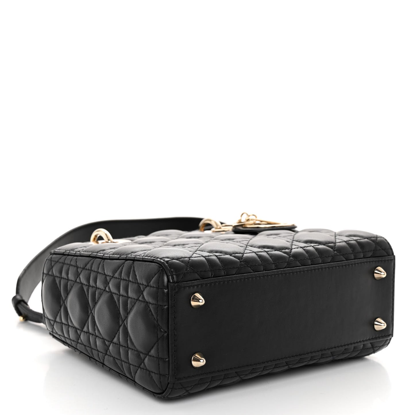 Lambskin Cannage Small My ABCDior Lady Dior Black