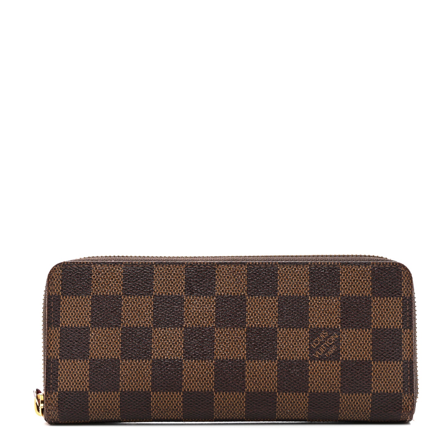 Damier Ebene Clemence Wallet Cherry