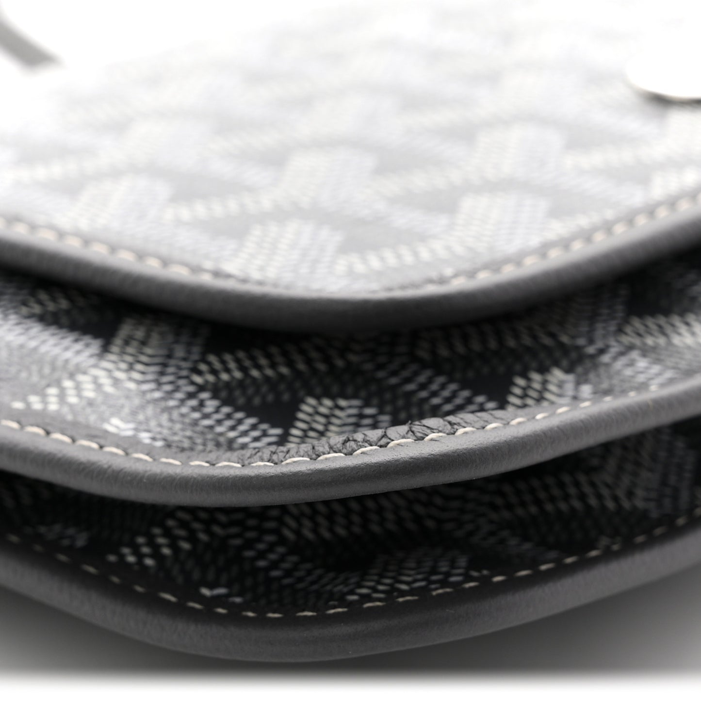 Goyardine Plumet Wallet Clutch Grey