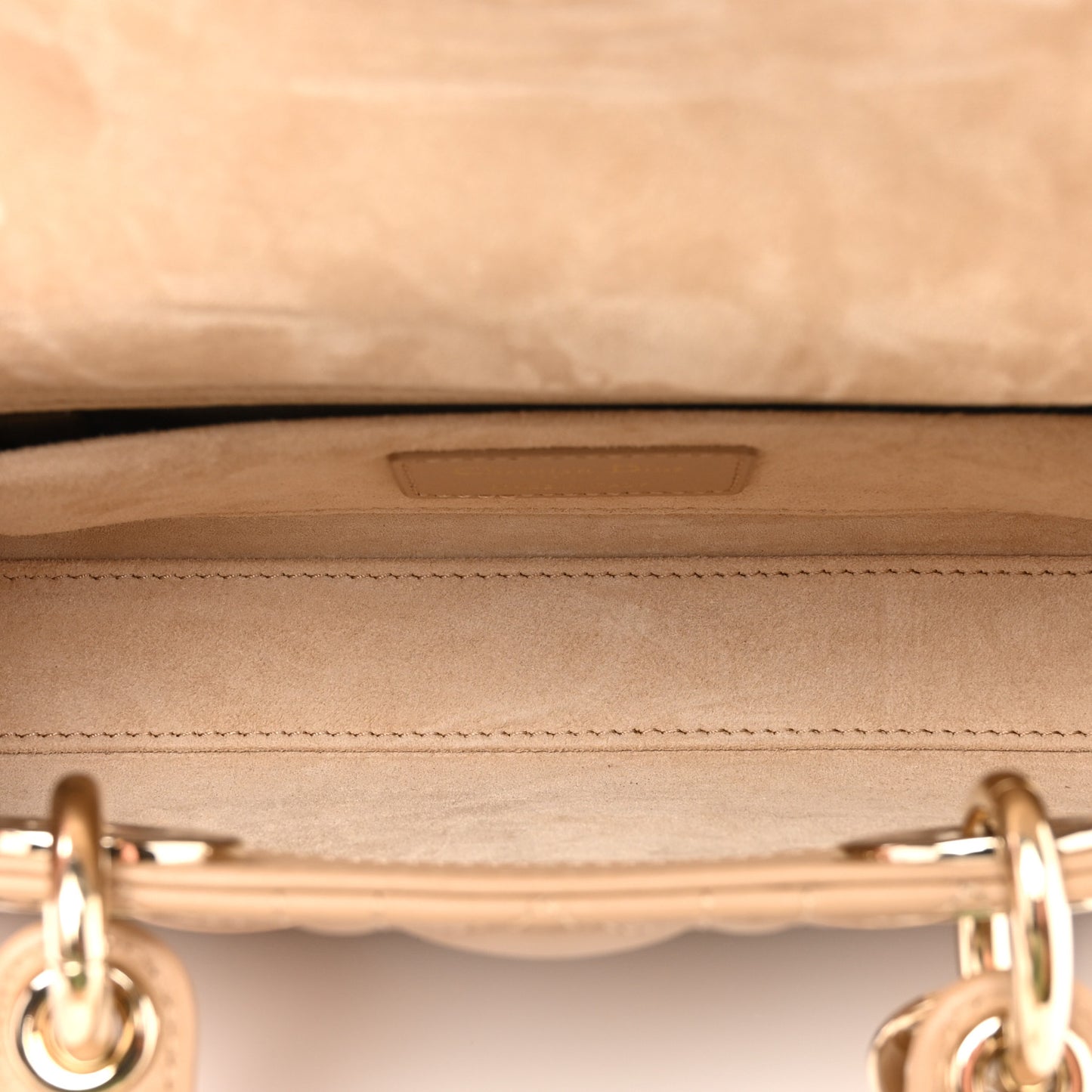 Lambskin Cannage Small Lady D-Joy Biscuit