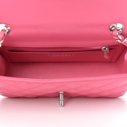 Chanel Lambskin Quilted Mini Rectangular Flap Pink 5 of 10
