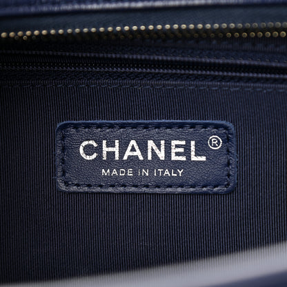 Chanel Denim Calfskin Quilted Small Gabrielle Logo Hobo Blue 6 of 11