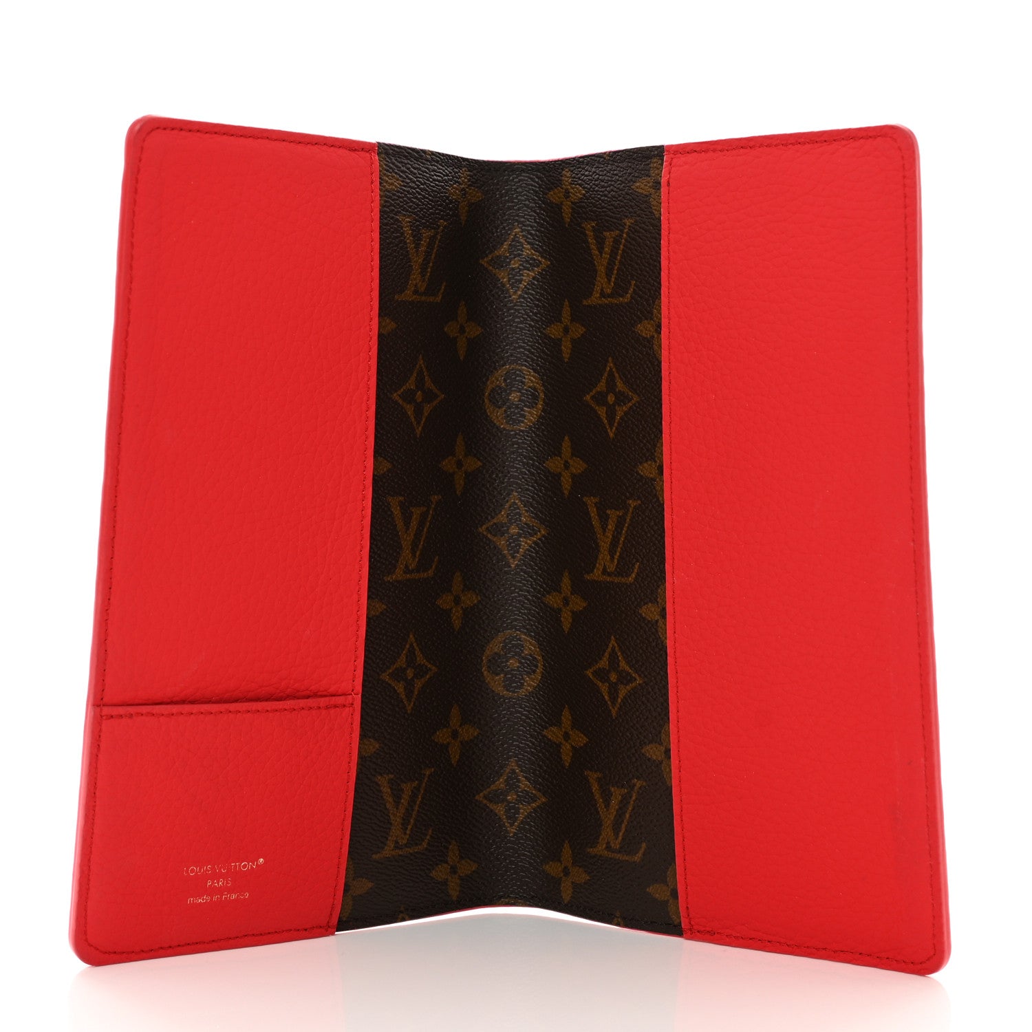 Louis Vuitton Taurillon Monogram Emily Notebook Cover MM Red 5 of 6