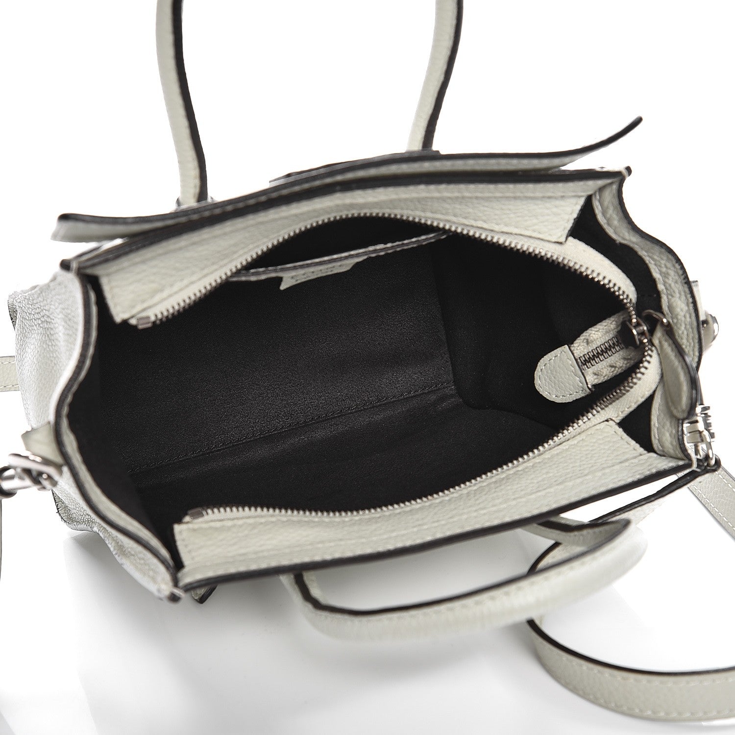 Celine Drummed Calfskin Nano Luggage Lune 5 of 15