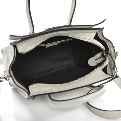Celine Drummed Calfskin Nano Luggage Lune 5 of 15