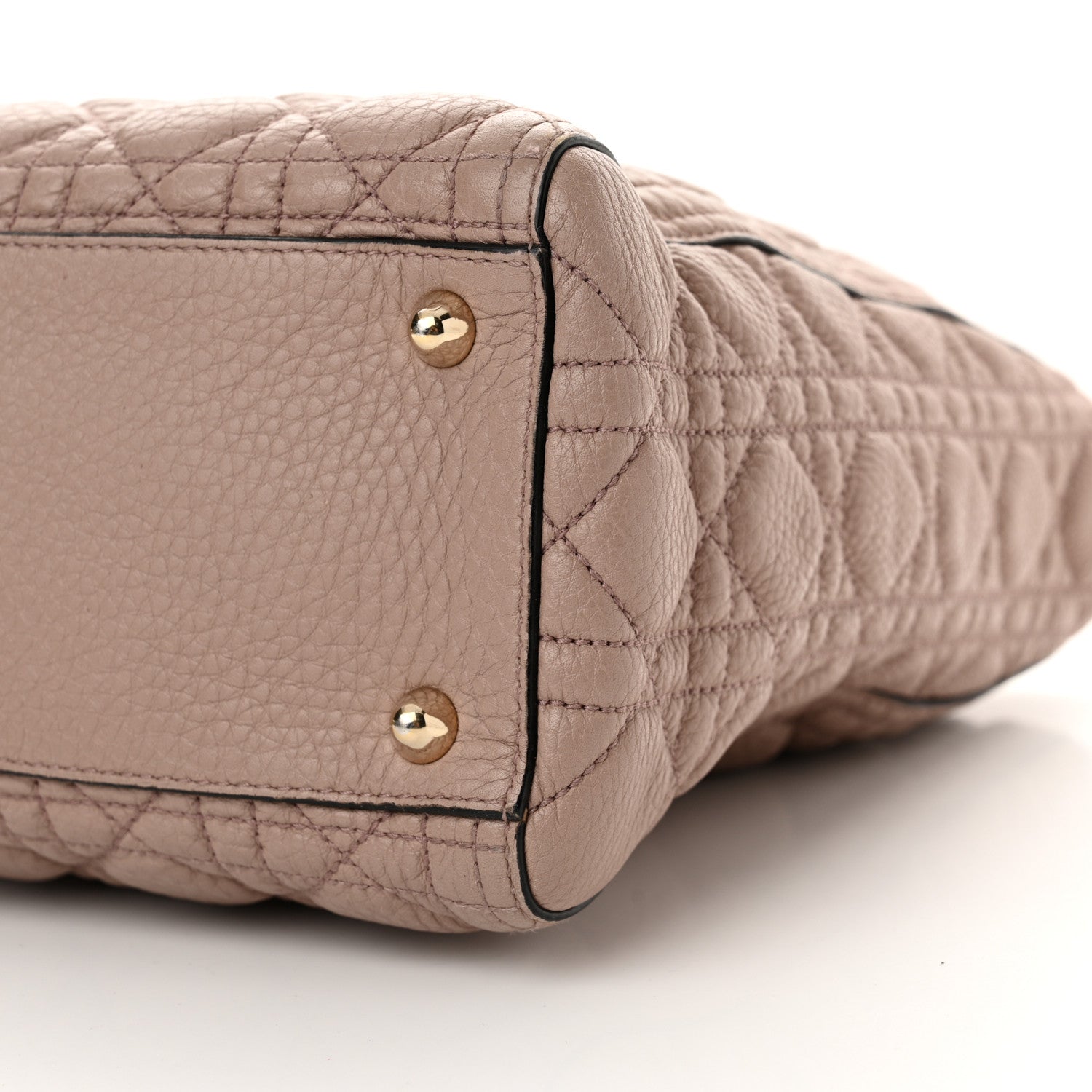 Christian Dior Grained Calfskin Cannage Large Lady Dior Light Pink 10 of 10
