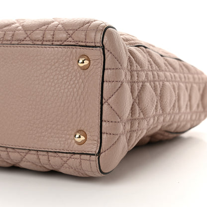 Christian Dior Grained Calfskin Cannage Large Lady Dior Light Pink 10 of 10