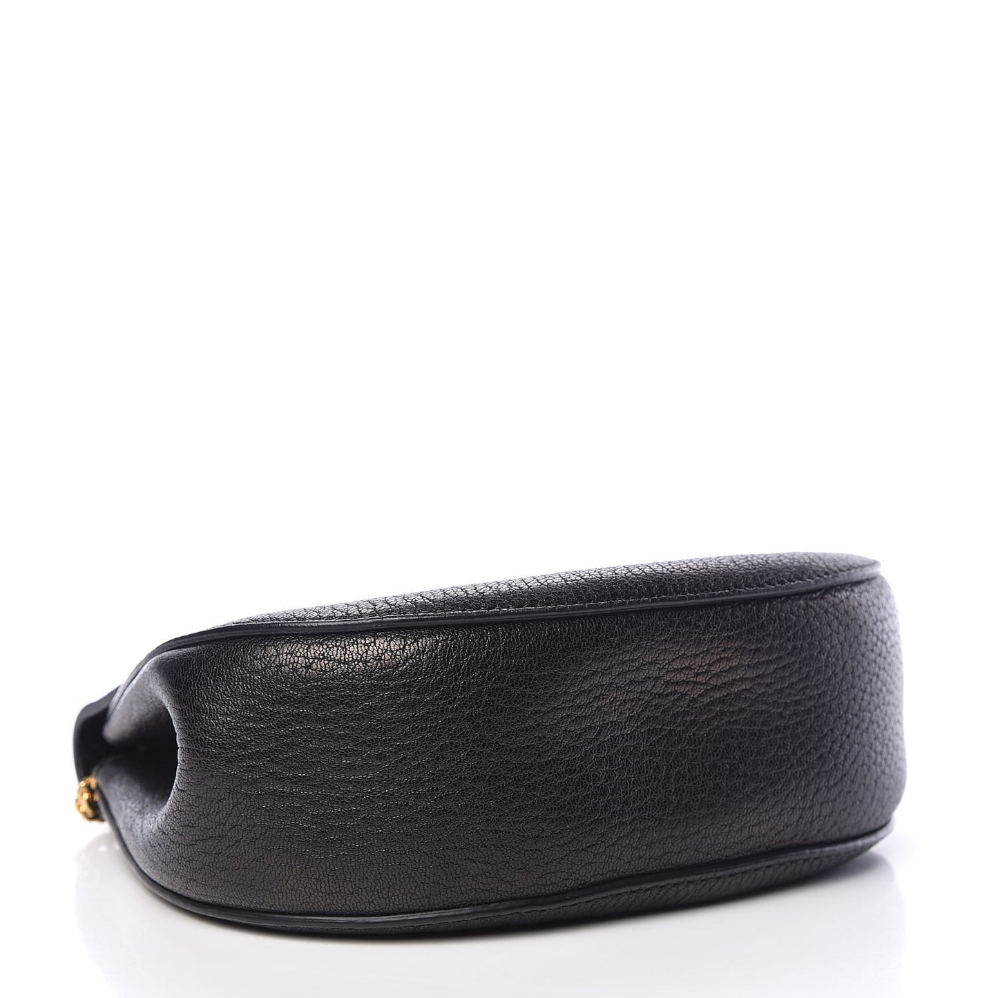 Grained Lambskin Mini Drew Shoulder Bag Black