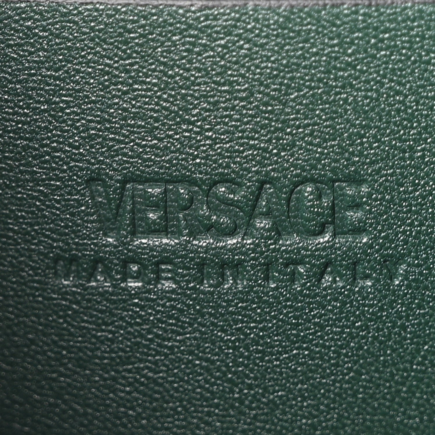 Versace Calfksin Medusa Biggie Messenger Bag Dark Forest Green 6 of 9
