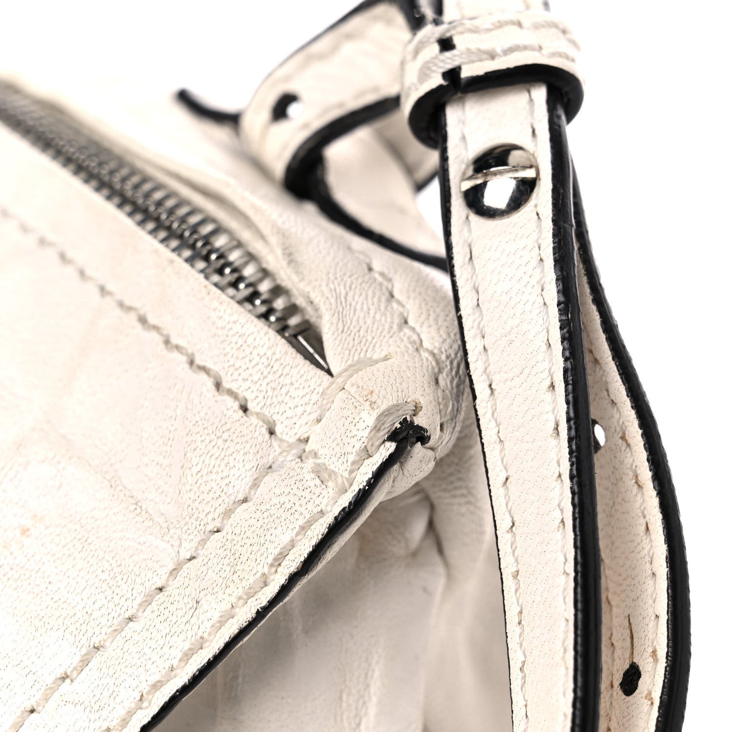 Tumbled Sheepskin Mini Pandora Off White