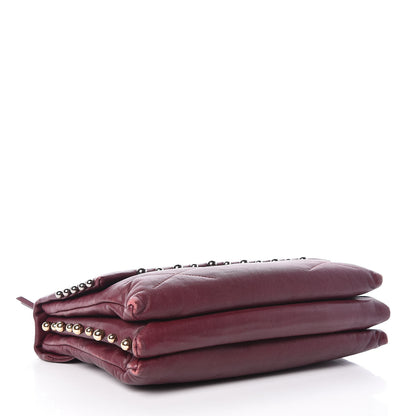 Lanvin Lambskin Quilted Metal Pearl Medium Sugar Flap Shoulder Bag Purple 4 of 12