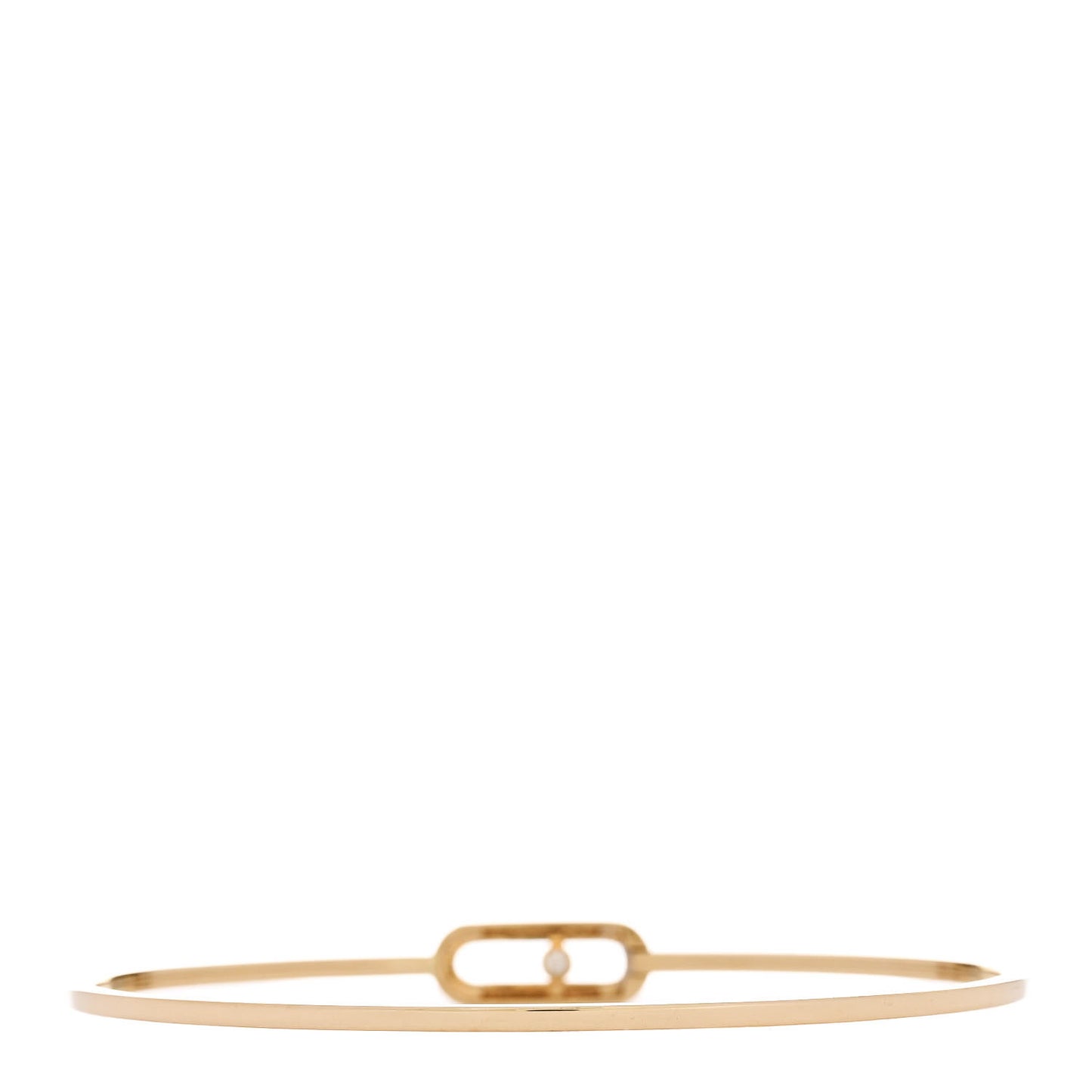18K Yellow Gold Diamond Move Uno Pave Flex Bangle Bracelet