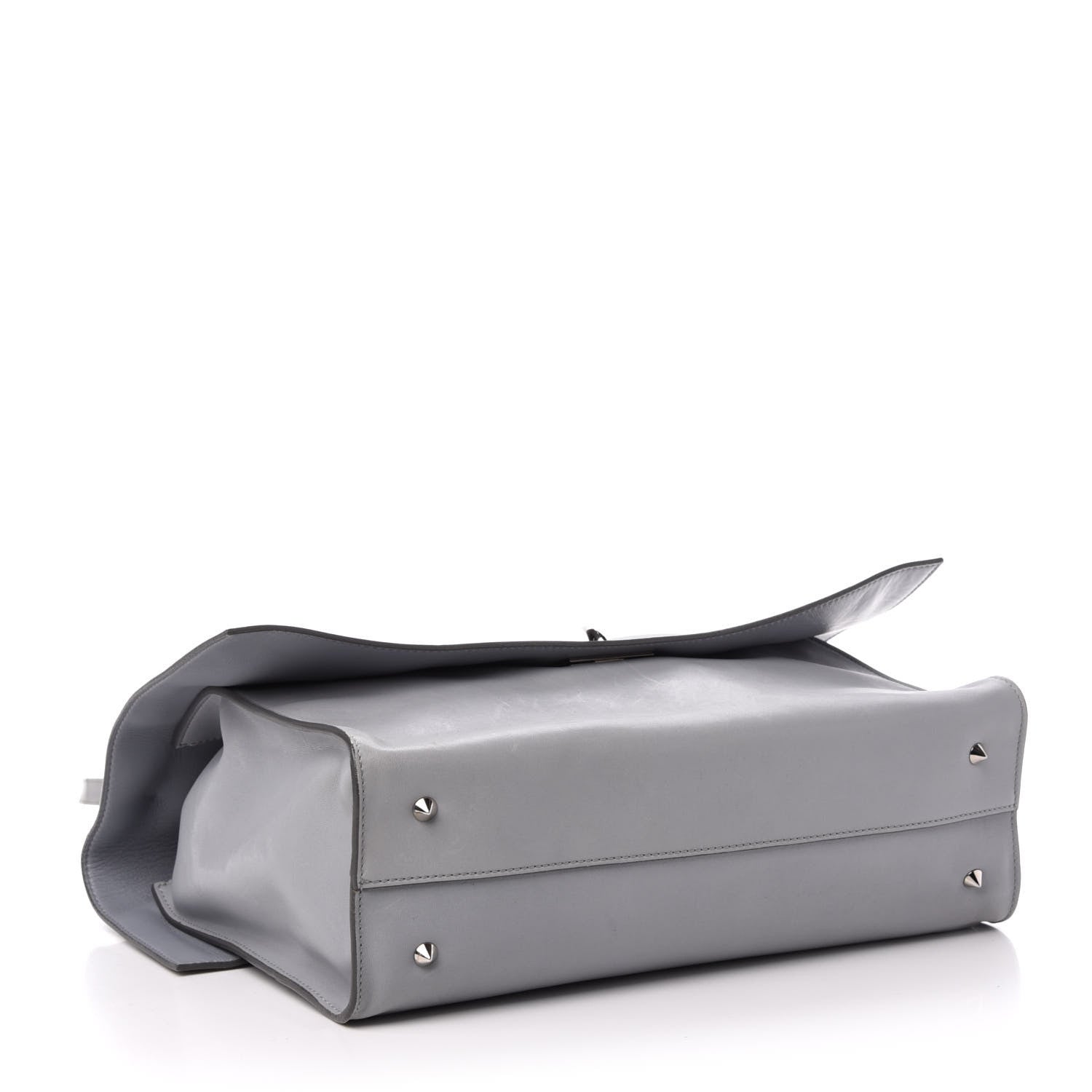 Givenchy Lambskin Medium Shark Lock Satchel Grey 5 of 16