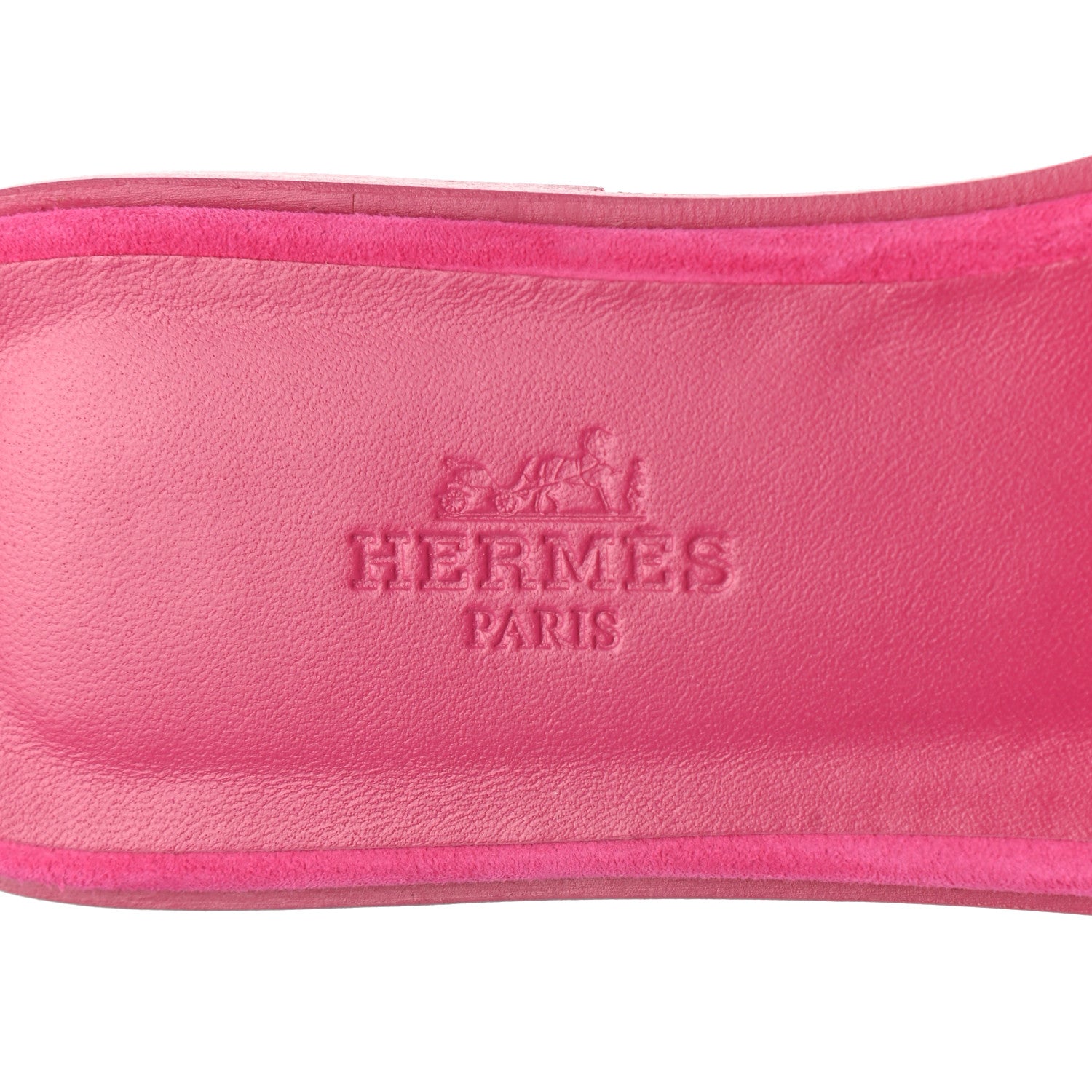 Hermes Suede Goatskin Oran Sandals 35.5 Rose Fuchsia 7 of 9