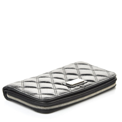 Chanel Aged Calfskin Quilted Paris New York PNY Wallet Black 4 of 8