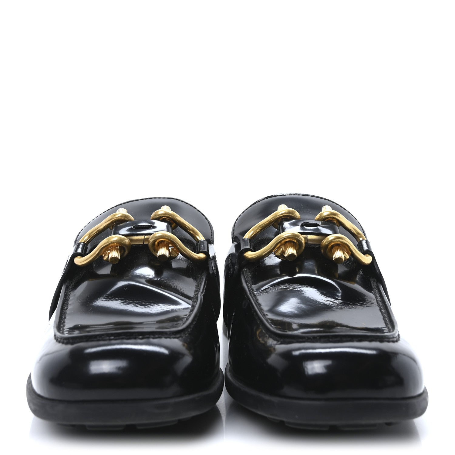 Bottega Veneta Glossy Calfskin Monsieur Loafers 37 Black 3 of 9