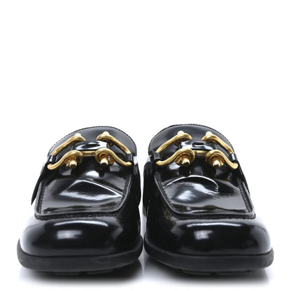 Bottega Veneta Glossy Calfskin Monsieur Loafers 37 Black 3 of 9