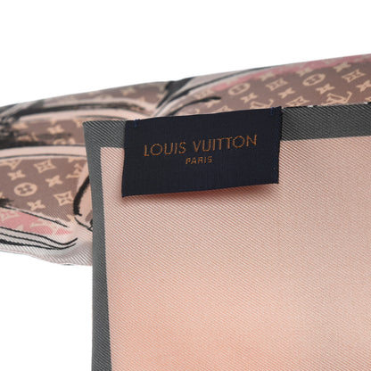 Louis Vuitton Silk Monogram Trunks Bandeau Rose Poudre 4 of 4