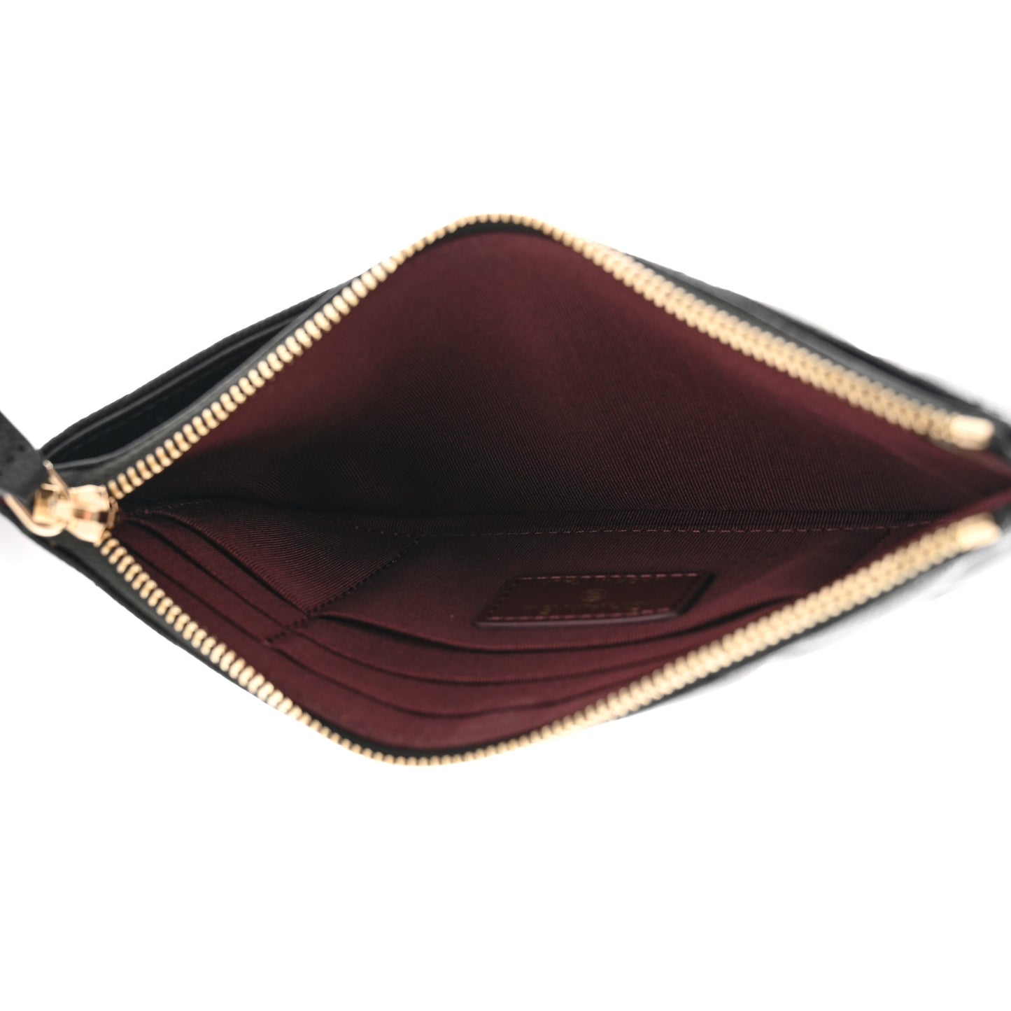 Caviar Quilted Classic Zip Pouch Black