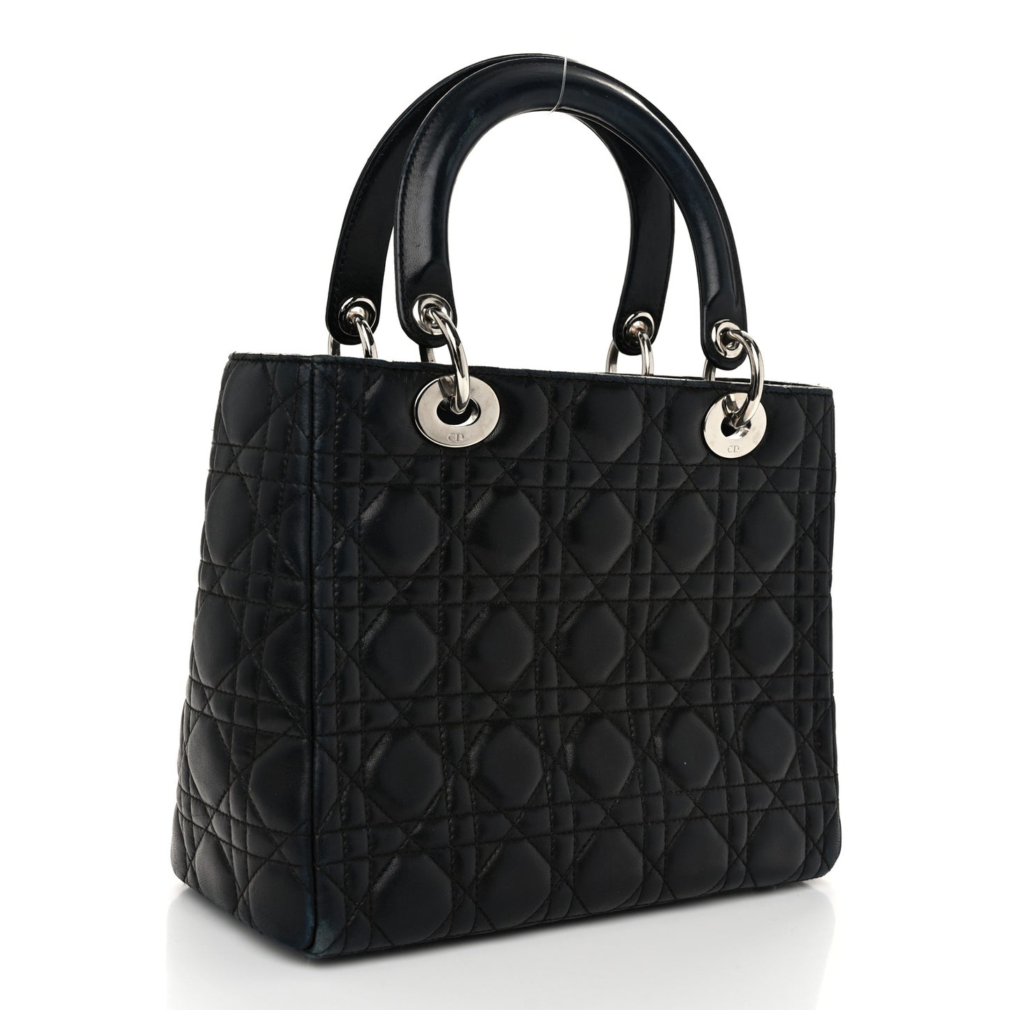 Lambskin Cannage Medium Lady Dior Black
