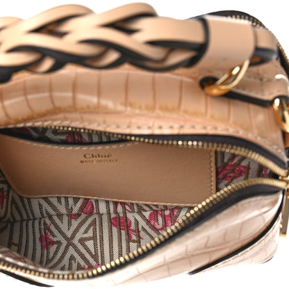 Chloe Calfskin Crocodile Embossed Mini Daria Sandy Beige 5 of 8