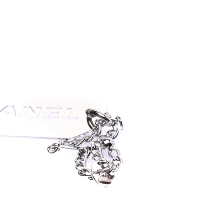 Chanel Dog Tag Key Charm Silver 11 of 12