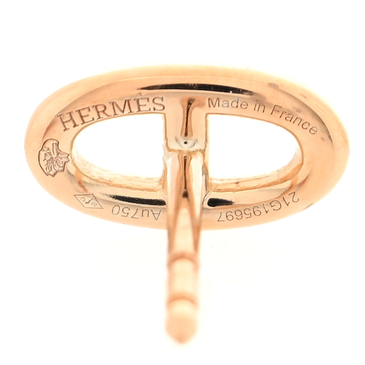 Hermes 18K Rose Gold TPM Farandole Stud Earrings 4 of 5
