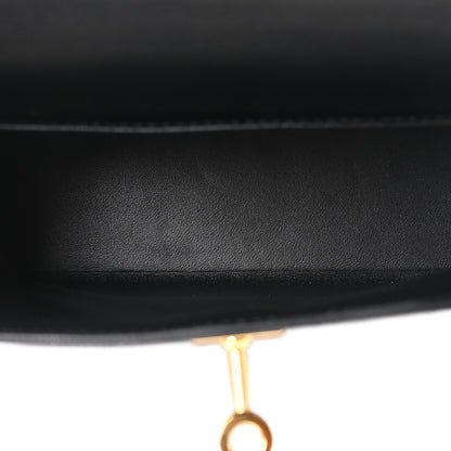 Hermes Chevre Chamkila Mini Kelly Sellier 20 Black 5 of 11