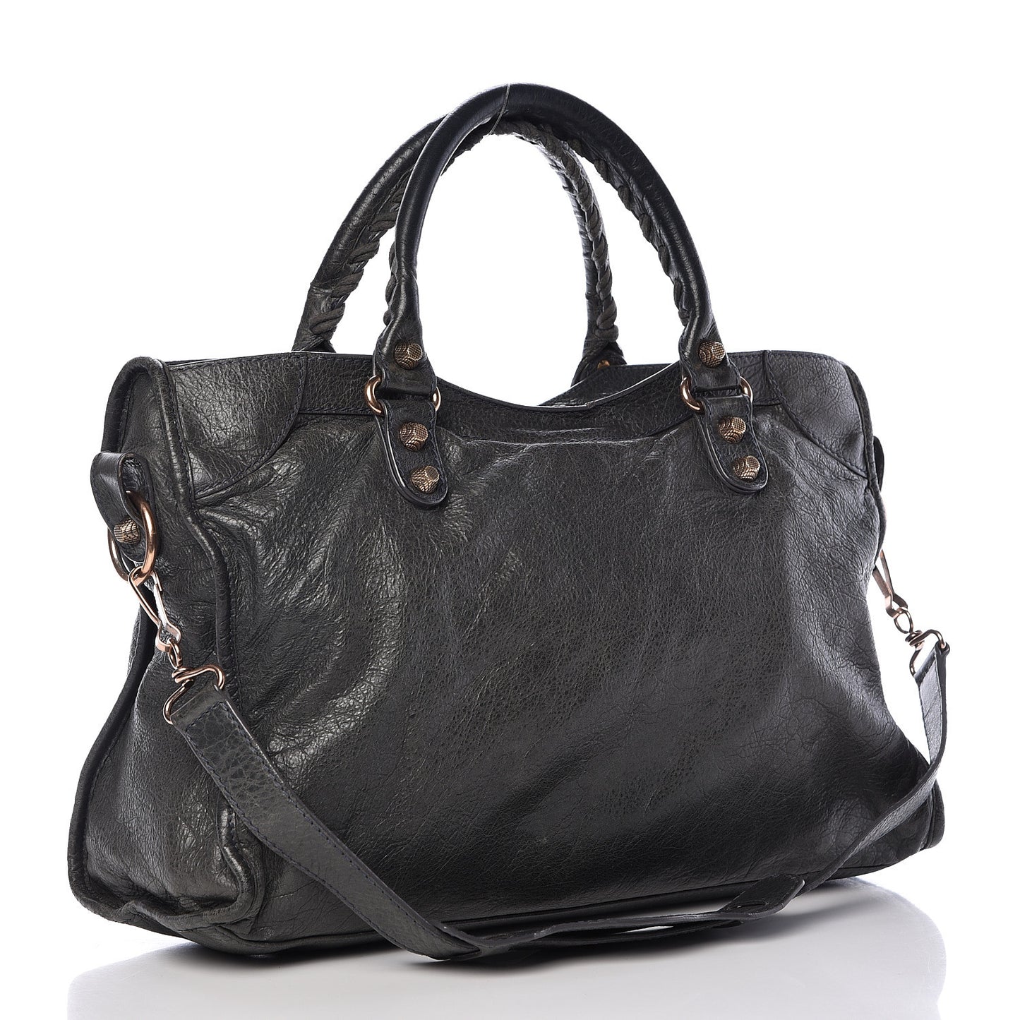 Agneau Giant 12 Rose Gold Hardware City Anthracite
