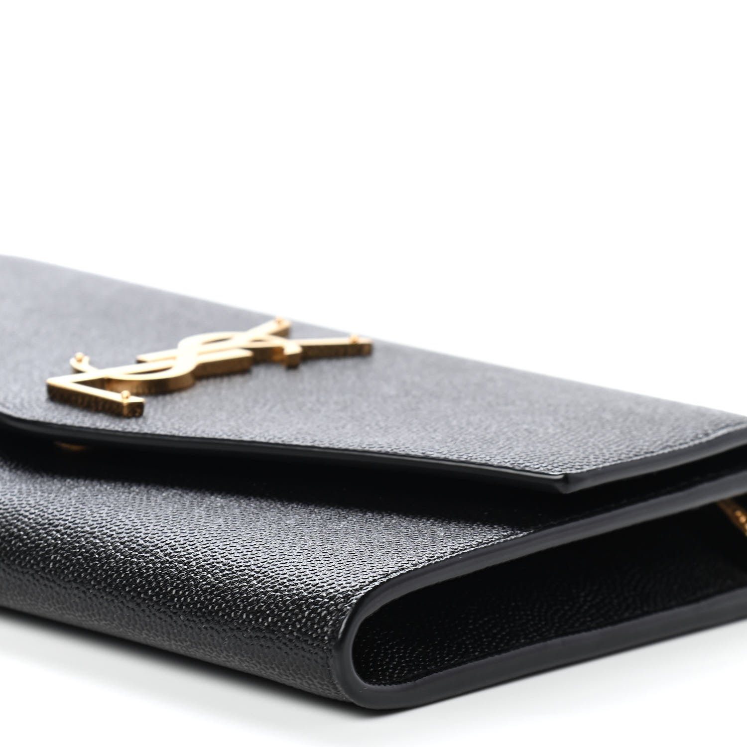 Saint Laurent Grain De Poudre Uptown Chain Wallet Black 8 of 8