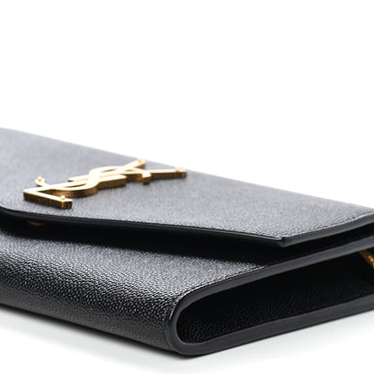 Saint Laurent Grain De Poudre Uptown Chain Wallet Black 8 of 8