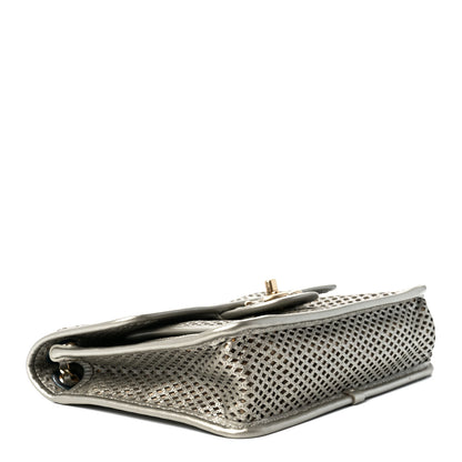 Chanel Metallic Perforated Calfskin Small Up In The Air Flap Light Gold 4 of 13