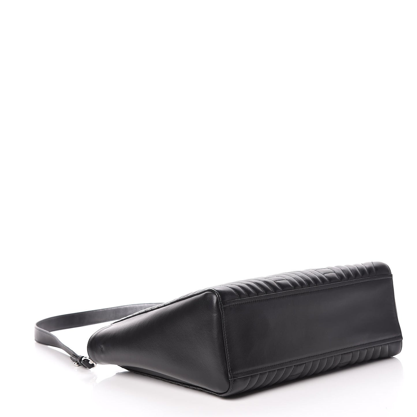 Soft Calfskin Impunture Diagramme Tote Black