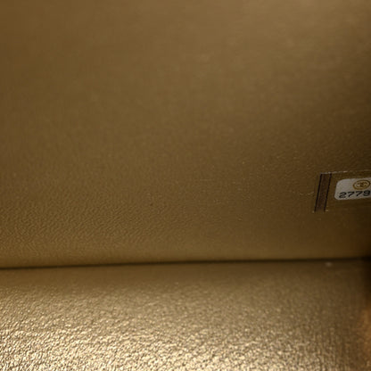 Chanel Raffia Calfskin Medium CC Filigree Vanity Case Gold 8 of 11