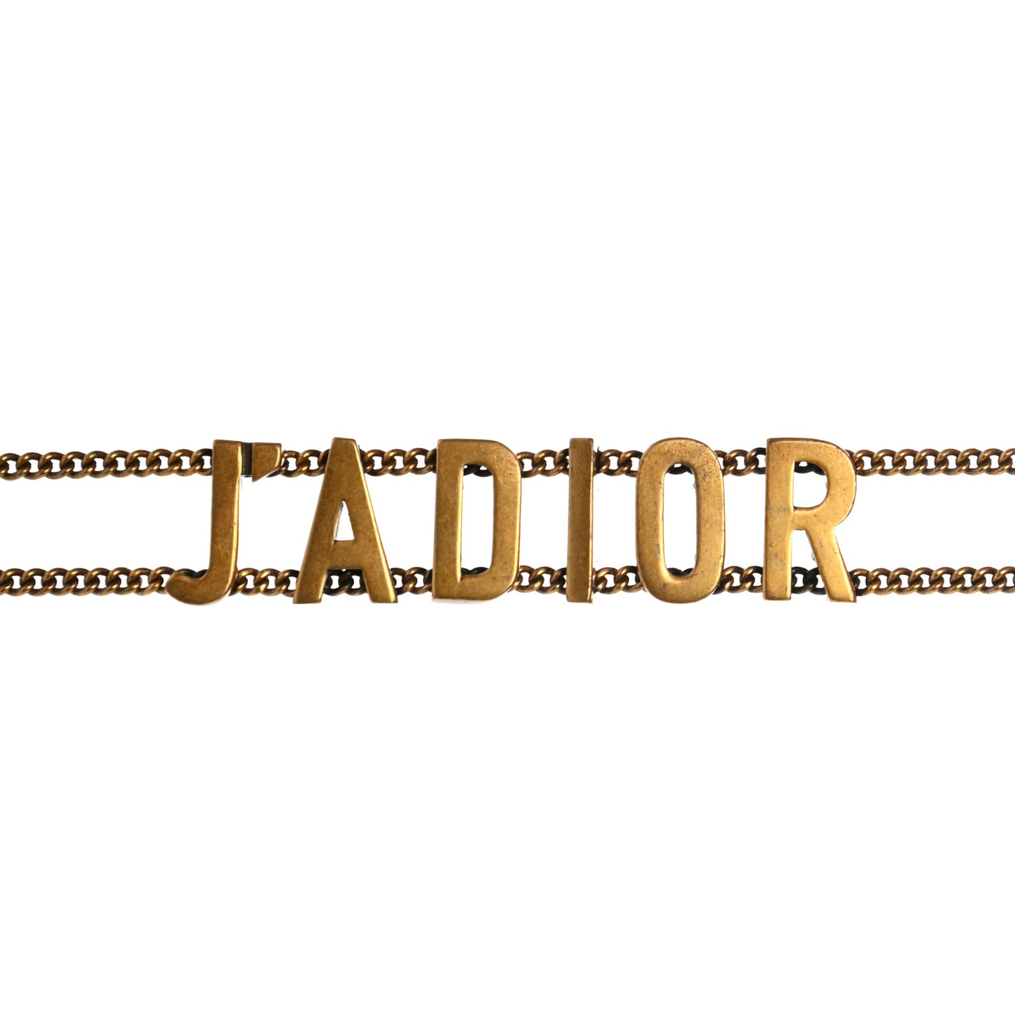 Metal J'Adior Chain Bracelet Gold