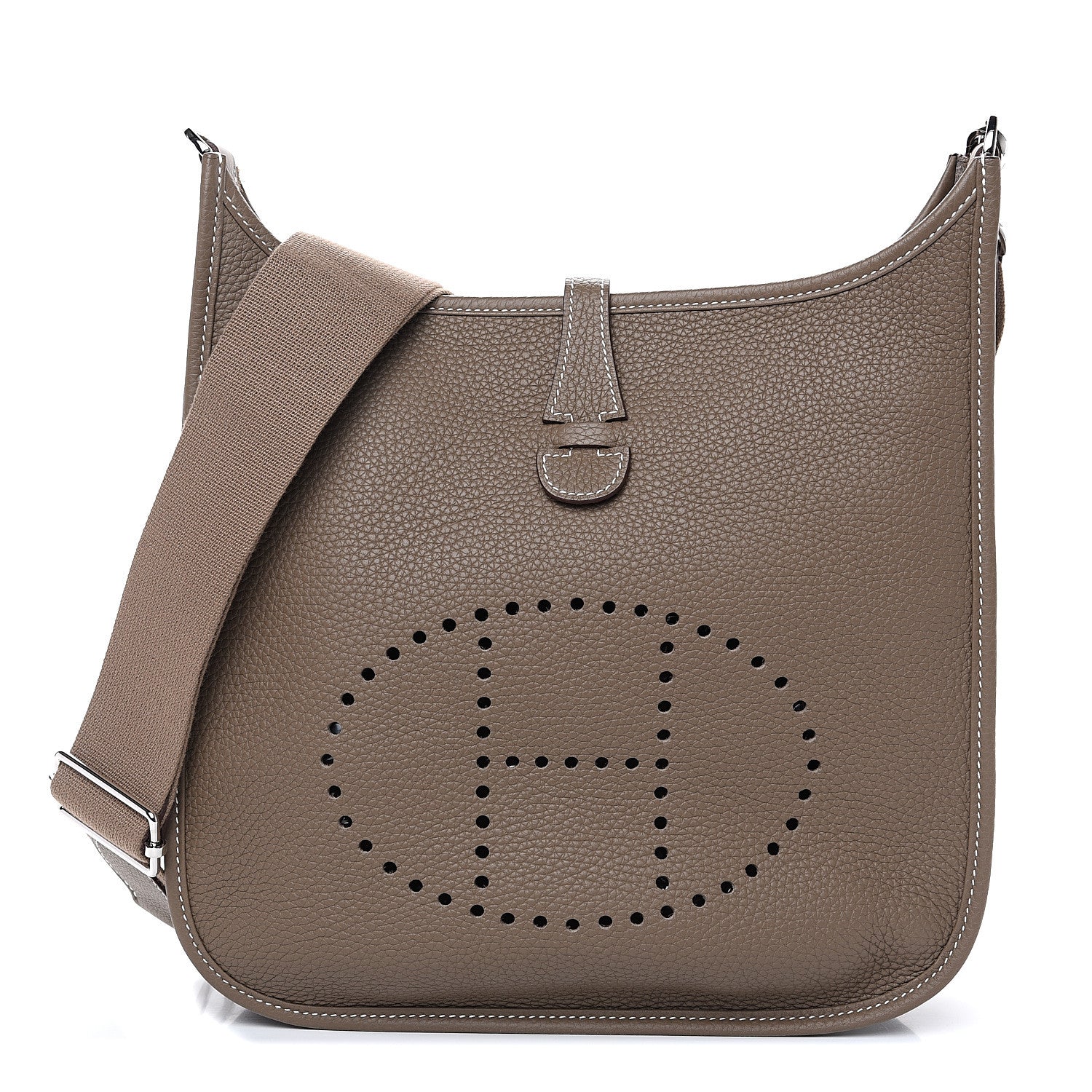 Hermes Taurillon Clemence Evelyne III PM Etoupe 1 of 9
