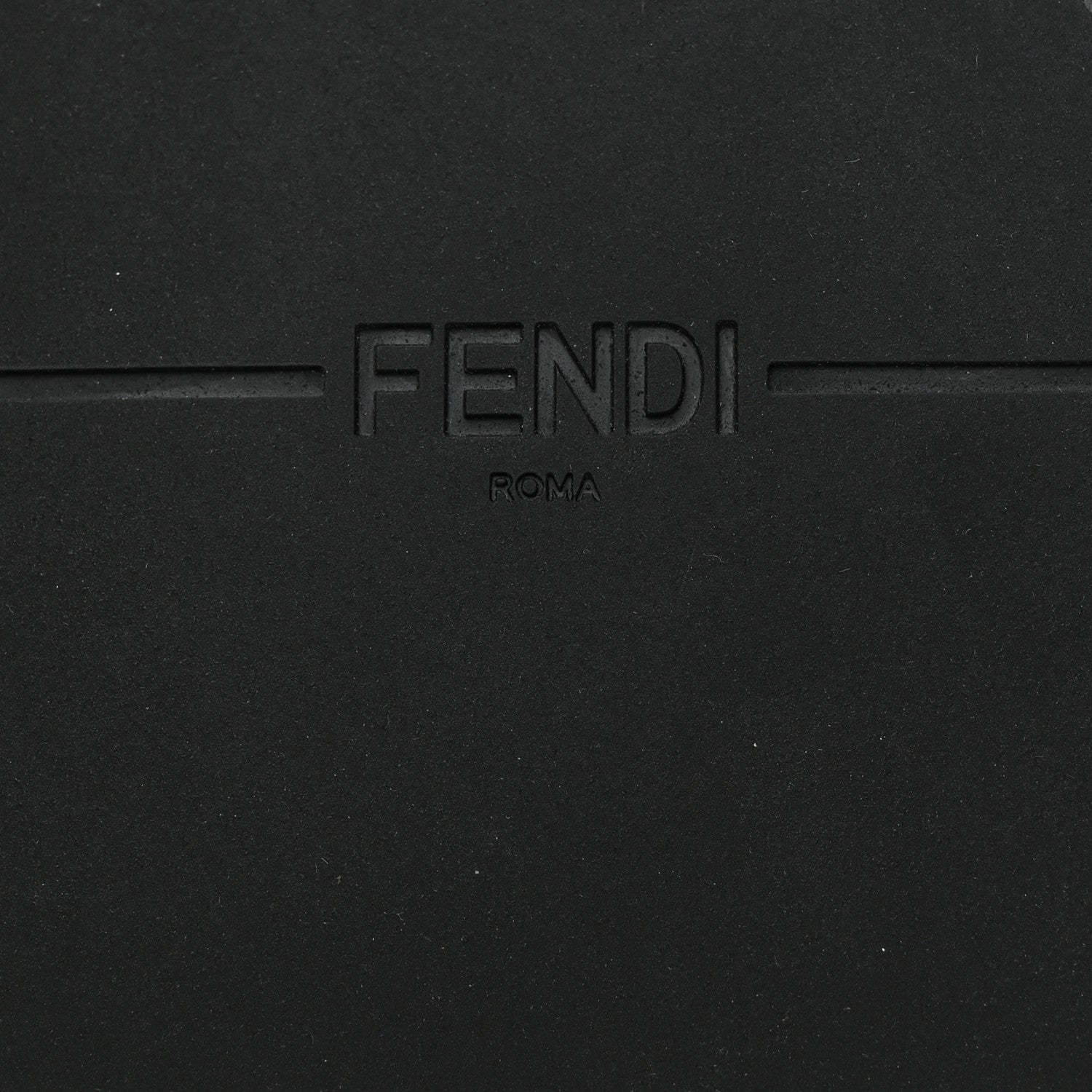 Fendi Braided Fabric Jacquard FF Fendi Feel 25mm Sandals 40.5 Sughero Black Tabacco 8 of 9