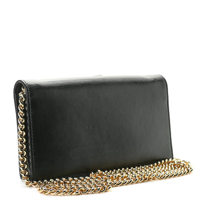 Gucci Boarded Plutone Calfskin Horsebit 1955 Wallet On Chain Black 4 of 9
